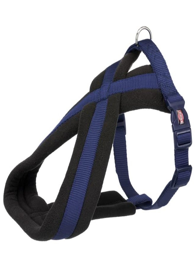 Trixie Premium Touring Harness for Dogs Made with Fleece Padding, Adjustable, and Lightweight Strong D-Ring Keeps The Harness and Leash in Place S: 35-65 cm/20 mm, Indigo - Image 2